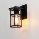 Clyde Vivex One Light Outdoor Wall Sconce (40622CLBK)