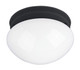 Maxim - 5880WTBK - One Light Flush Mount - Essentials - 588x - Black