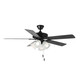 Maxim - 89907FTBKWP - 52 Ceiling Fan - Basic-Max - Black / Walnut / Pecan