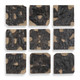Uttermost - 04383 - Wall Decor Set/9 - Ignite - Black And Natural
