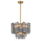 Crystorama - ADD-300-AG-SM - Four Light Mini Chandelier - Addis - Aged Brass