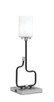 Toltec Lighting - 60-MBGP-310 - One Light Accent Lamp - Sandia - Matte Black & Graphite