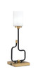 Toltec Lighting - 60-MBNAB-310 - One Light Accent Lamp - Sandia - Matte Black & New Age Brass
