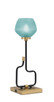 Toltec Lighting - 60-MBNAB-4625 - One Light Accent Lamp - Sandia - Matte Black & New Age Brass