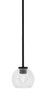 Toltec Lighting - 6201-MB-4100 - One Light Mini Pendant - Sandia - Matte Black