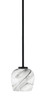 Toltec Lighting - 6201-MB-4819 - One Light Mini Pendant - Sandia - Matte Black