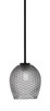 Toltec Lighting - 6201-MB-4902 - One Light Mini Pendant - Sandia - Matte Black