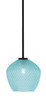 Toltec Lighting - 6201-MB-4925 - One Light Mini Pendant - Sandia - Matte Black