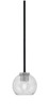 Toltec Lighting - 6201-MBGP-4102 - One Light Mini Pendant - Sandia - Matte Black & Graphite