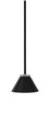 Toltec Lighting - 6201-MBGP-421-MB - One Light Mini Pendant - Sandia - Matte Black & Graphite