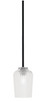 Toltec Lighting - 6201-MBGP-4250 - One Light Mini Pendant - Sandia - Matte Black & Graphite