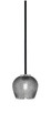 Toltec Lighting - 6201-MBGP-4602 - One Light Mini Pendant - Sandia - Matte Black & Graphite