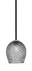 Toltec Lighting - 6201-MBGP-4902 - One Light Mini Pendant - Sandia - Matte Black & Graphite