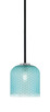 Toltec Lighting - 6201-MBGP-4915 - One Light Mini Pendant - Sandia - Matte Black & Graphite