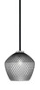 Toltec Lighting - 6201-MBGP-4922 - One Light Mini Pendant - Sandia - Matte Black & Graphite