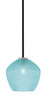 Toltec Lighting - 6201-MBGP-4925 - One Light Mini Pendant - Sandia - Matte Black & Graphite