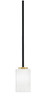 Toltec Lighting - 6201-MBNAB-3001 - One Light Mini Pendant - Sandia - Matte Black & New Age Brass