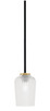 Toltec Lighting - 6201-MBNAB-4250 - One Light Mini Pendant - Sandia - Matte Black & New Age Brass