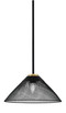 Toltec Lighting - 6201-MBNAB-808-MB - One Light Pendant - Sandia - Matte Black & New Age Brass