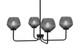 Toltec Lighting - 6204-MB-4622 - Four Light Chandelier - Sandia - Matte Black