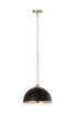 Z-Lite - 1004P14-MB-BN - One Light Pendant - Landry - Matte Black + Brushed Nickel