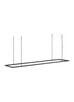 Visual Comfort Modern - MDLS18627B - LED Linear Suspension - Stagger - Nightshade Black