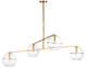 Lowing Four Light Chandelier (SLCH355CPAB)