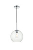 Elegant Lighting - LD2212C - One Light Pendant - BAXTER - Chrome