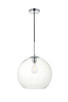 Elegant Lighting - LD2216C - One Light Pendant - BAXTER - Chrome and Clear