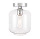 Elegant Lighting - LD2270C - One Light Flush Mount - Collier - Chrome and Clear glass