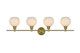 Elegant Lighting - LD2323SG - Four Light Wall Sconce - Collier - Satin Gold