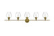 Elegant Lighting - LD2324SG - Five Light Wall Sconce - Gene - Satin Gold