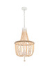 Elegant Lighting - LD306D16BG - Three Light Pendant - Jolie - Beige