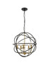 Elegant Lighting - LD4006D20BRD - Five Light Pendant - Octavia - brass