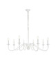 Elegant Lighting - LD5006D42WH - Eight Light Chandelier - Rohan - White