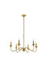 Rohan Six Light Chandelier (LD5056D30BR)