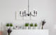 Rohan Six Light Chandelier (LD5056D30MB)