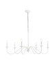 Elegant Lighting - LD5056D42WH - Six Light Chandelier - Rohan - White