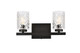 Elegant Lighting - LD7026W14BK - Two Light Bath - Cassie - Black and Clear Shade