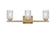 Elegant Lighting - LD7027W24SG - Three Light Wall Sconce - Cassie - Satin Gold and Clear