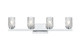 Elegant Lighting - LD7028W32C - Four Light Wall Sconce - Cassie - Chrome and Clear