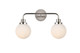 Elegant Lighting - LD7032W19PN - Two Light Bath - Hanson - polished nickel and Frosted Shade