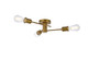 Elegant Lighting - LD7049F18BR - Three Light Flush Mount - Xavier - Brass