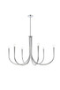 Elegant Lighting - LD722D42C - Six Light Chandelier - Layne - Chrome