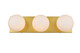 Elegant Lighting - LD7303W22BRA - Three Light Bath Sconce - Jaylin - Brass and frosted white