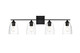 Elegant Lighting - LD7309W34BLK - Four Light Bath Sconce - Harris - Black