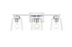 Elegant Lighting - LD7312W23CH - Three Light Bath Sconce - Merrick - Chrome