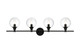 Elegant Lighting - LD7318W38BLK - Four Light Bath Sconce - Jaelynn - Black