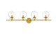Elegant Lighting - LD7318W38BRA - Four Light Bath Sconce - Jaelynn - Brass