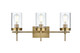 Elegant Lighting - LD7319W24SG - Three Light Wall Sconce - Taryin - Satin Gold and Clear